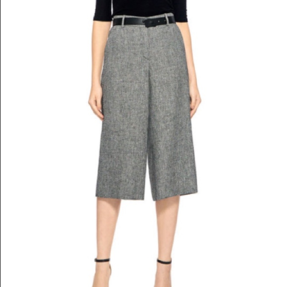 NEW Theory Halientra Linen Crepe Culottes size 10